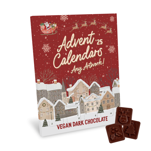 Advent Calendars – Maxi Advent Calendar – Vegan Dark Chocolate – 71% Cocoa