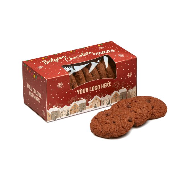 Winter Collection `25 – Eco Biscuit Box – Belgian Chocolate Cookies