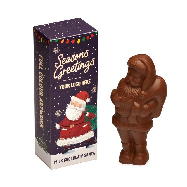 Winter Collection – Eco Flip Top Box – Milk Chocolate³ – Santa